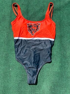 Chicago Bears FOCO Womens Beach Day One Piece Bathing Suit Women’s Size Double L